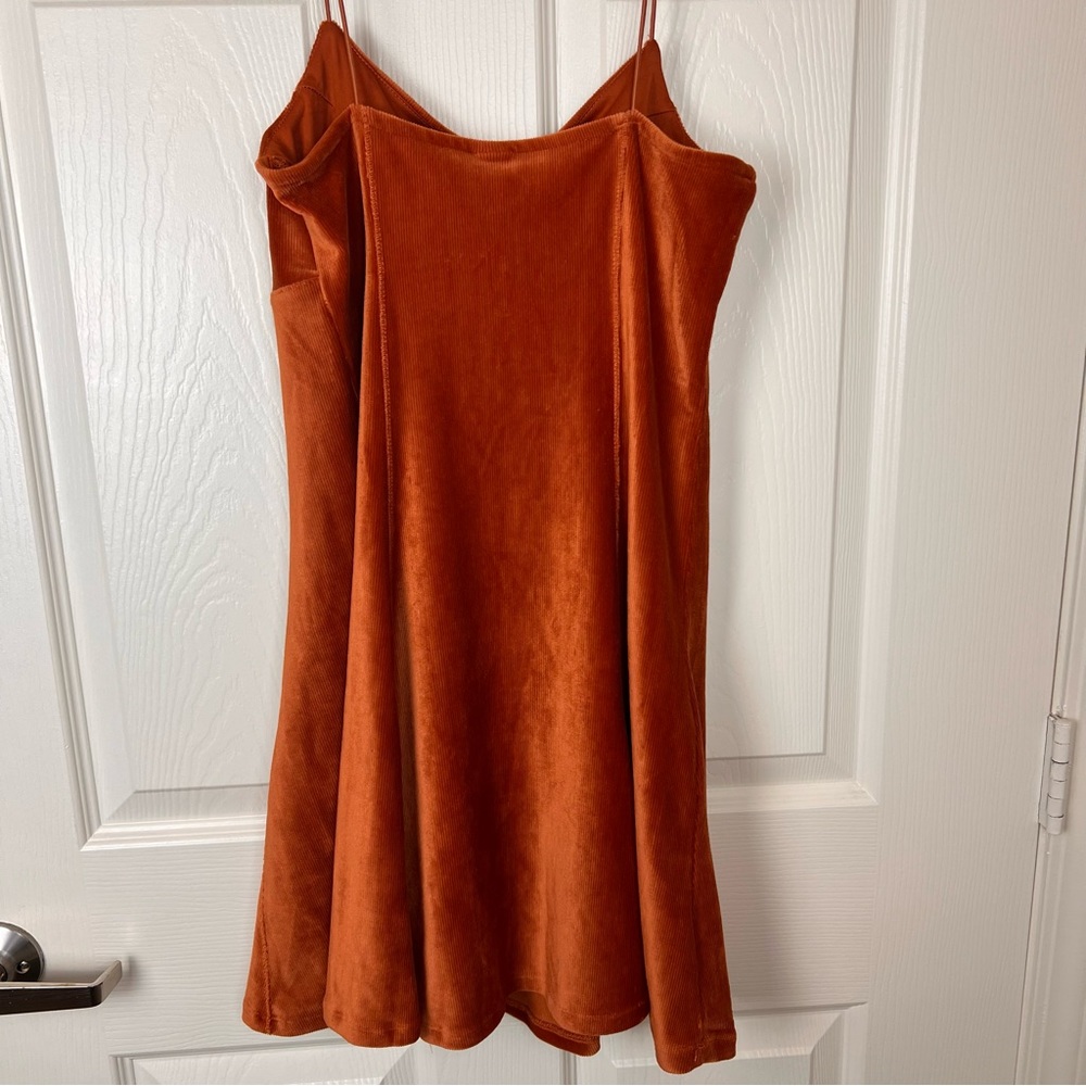 Burnt Orange Mini Dress - Picture 6 of 10